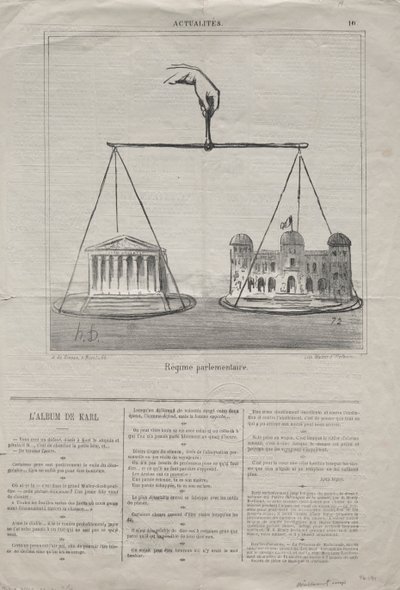 Fakty (nr 10): Reżim parlamentarny autorstwa Honoré Daumier