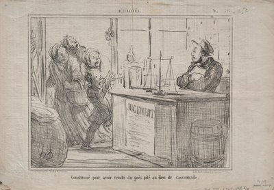 Fakty (nr 252): Skazany za sprzedanie kupy piasku zamiast wilgotnego brązowego cukru autorstwa Honoré Daumier