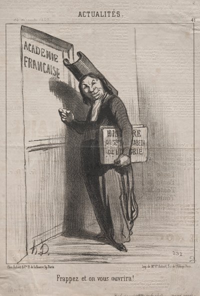 Rzeczywistość (nr 41): Pukaj, a otworzy się dla Ciebie! autorstwa Honoré Daumier