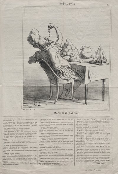 Fakty (nr 43): Marzec bez Wielkiego Postu autorstwa Honoré Daumier
