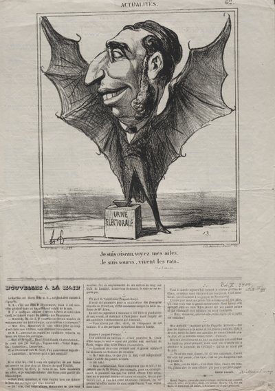 Fakty (nr 62): Jestem ptakiem, zobacz moje skrzydła.. autorstwa Honoré Daumier
