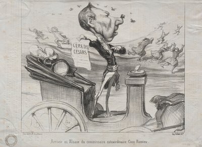 Rzeczywistości (nr 81): Przybycie do Alzacji nadzwyczajnego komisarza Coco Romieu autorstwa Honoré Daumier