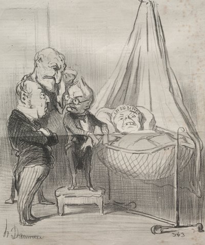 Fakty: Zdecydowanie bardzo chora!... autorstwa Honoré Daumier