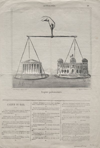 Fakty nr 10: Reżim parlamentarny, 1870. autorstwa Honoré Daumier