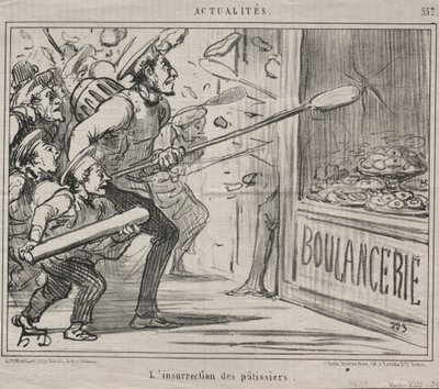 Fakty nr 557: Powstanie cukierników, 1858. autorstwa Honoré Daumier
