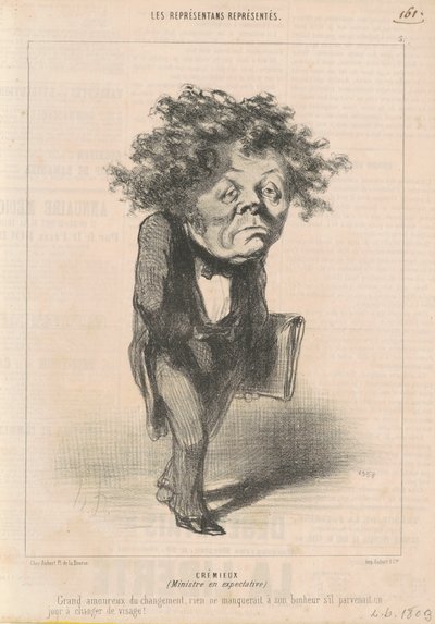 Adolphe Cremieux autorstwa Honoré Daumier