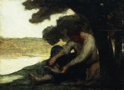 Po kąpieli; Apres le Bain, ok.1846 autorstwa Honoré Daumier