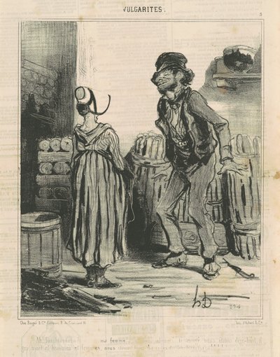 Ach! Fouchtra! ... Moja żona ... autorstwa Honoré Daumier