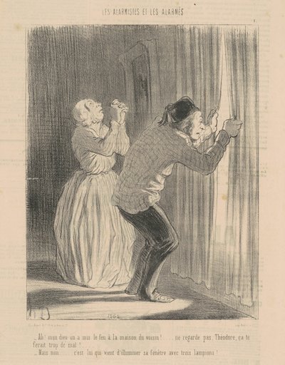 Ach! Mój Boże, podpaliliśmy dom sąsiada... autorstwa Honoré Daumier