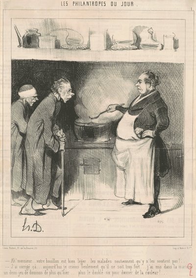 Ach! Proszę pana... twój rosół jest... autorstwa Honoré Daumier