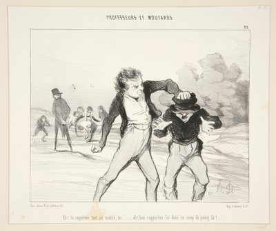 Ach! Zgłaszasz wszystko mistrzowi? - #21 Profesorów i Musztard autorstwa Honoré Daumier