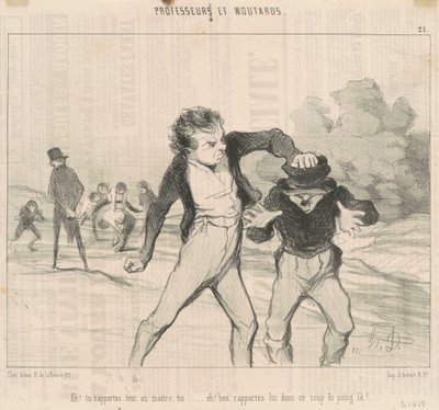 Ach! Zgłaszasz wszystko mistrzowi... autorstwa Honoré Daumier