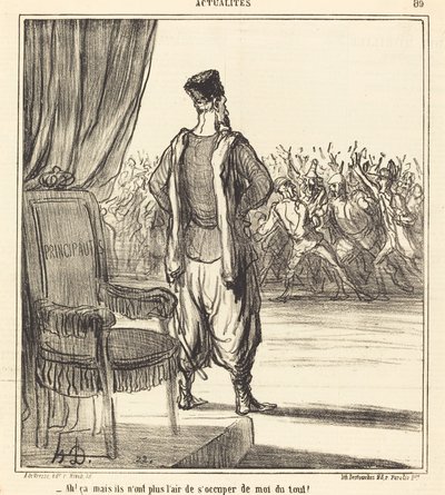 Ach! że... wydaje się, że już się o mnie nie troszczą autorstwa Honoré Daumier