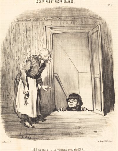 Ach! to ale... czy niedługo przyjedziemy? autorstwa Honoré Daumier