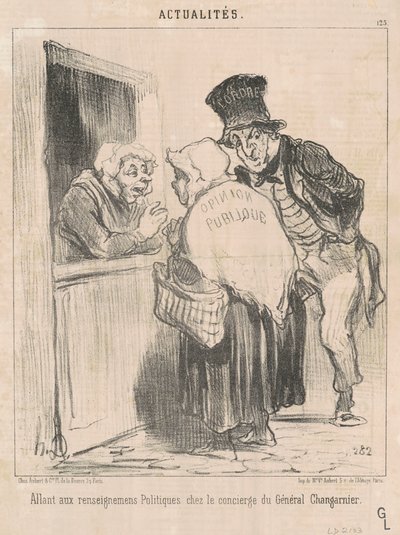 Przechodzę do informacji politycznych... autorstwa Honoré Daumier