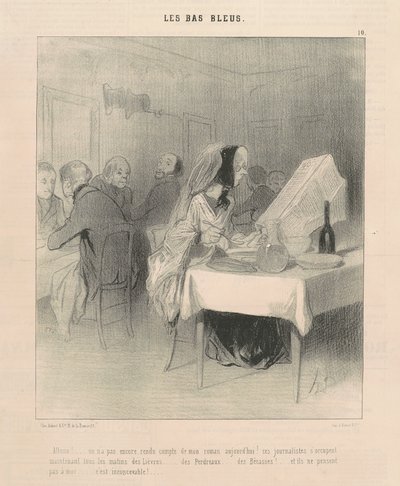 Chodźmy! ... Nie donosiliśmy jeszcze o mojej powieści ... autorstwa Honoré Daumier