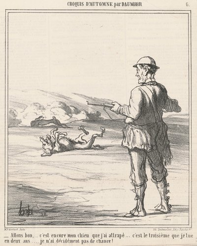 No dalej... to znowu mój pies... autorstwa Honoré Daumier