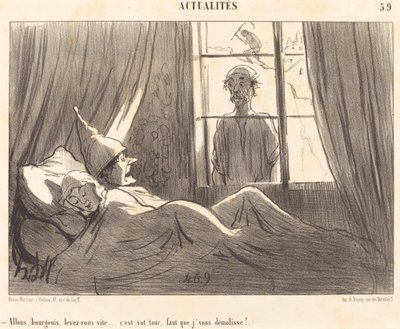 Chodź burżuj, szybko wstawaj... autorstwa Honoré Daumier