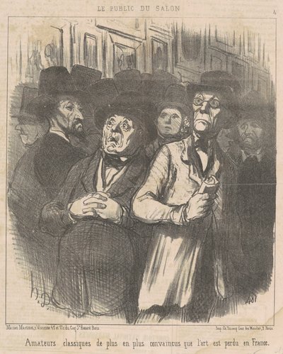 Klasyczni amatorzy...przekonani... autorstwa Honoré Daumier