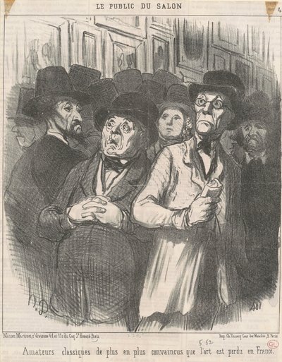 Przekonani entuzjaści klasyki autorstwa Honoré Daumier