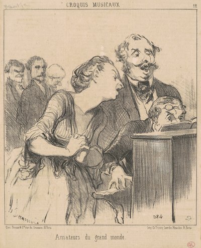 Miłośnicy wielkiego świata autorstwa Honoré Daumier