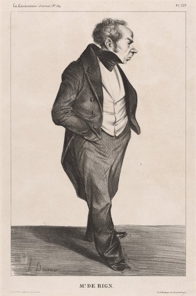 Amirał de Rigny autorstwa Honoré Daumier