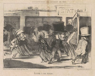Przyjazd na stację autorstwa Honoré Daumier