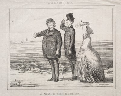 W Varenne-Saint-Maur: Oto! Oto mój dom na wsi! autorstwa Honoré Daumier