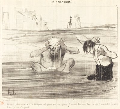 Uważaj, Gargouillet, nadchodzi przechodzący burżuj... autorstwa Honoré Daumier