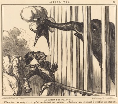 W Jardin des Plantes autorstwa Honoré Daumier