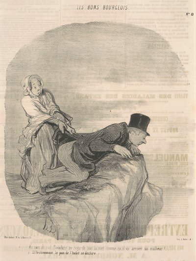 W imię nieba Teodor nie patrzy... autorstwa Honoré Daumier