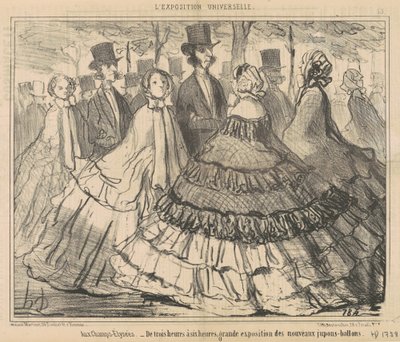 Na Polach Elizejskich… Od trzech do sześciu godzin autorstwa Honoré Daumier