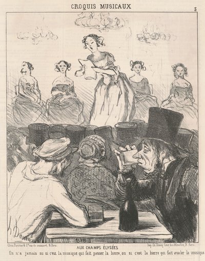 Do Pól Elizejskich autorstwa Honoré Daumier