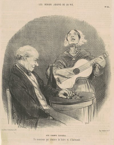 Do Pól Elizejskich autorstwa Honoré Daumier