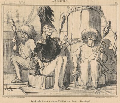 Znalazły wreszcie sposób na wykorzystanie wolnego czasu! autorstwa Honoré Daumier