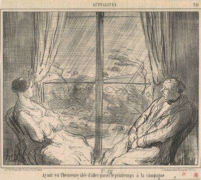 Mając ... pomysł na pójście ... autorstwa Honoré Daumier
