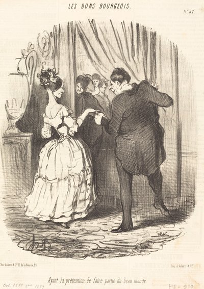 Twierdzenie, że jest częścią pięknego świata autorstwa Honoré Daumier