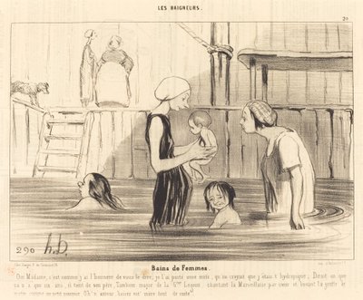Kąpiele damskie autorstwa Honoré Daumier