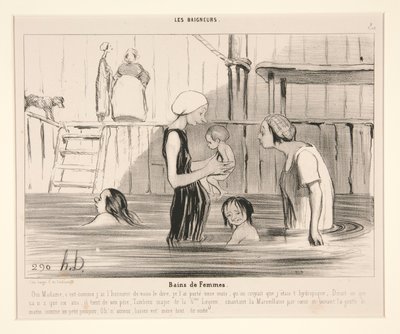 Kąpiele damskie. Tak proszę pani, to autorstwa Honoré Daumier