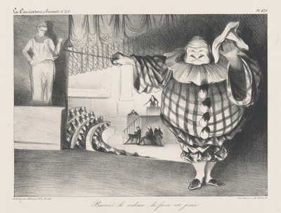 Opuść kurtynę, farsa się skończyła autorstwa Honoré Daumier
