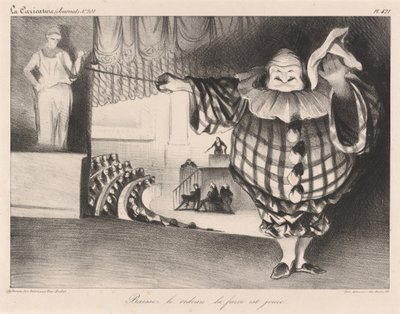 Opuść kurtynę, farsa się skończyła autorstwa Honoré Daumier