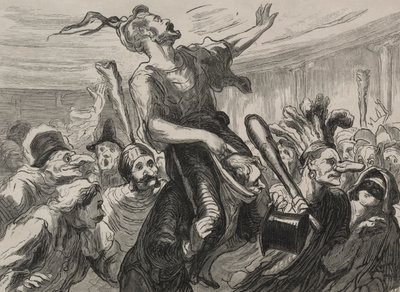 Bal w operze: niech żyją płomienie autorstwa Honoré Daumier