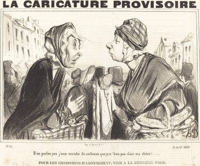 Nie mów o tym, mam mózgi... autorstwa Honoré Daumier