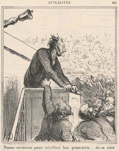 Dobra okazja do sprawdzenia... autorstwa Honoré Daumier