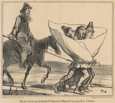 Bukiet wysłany ... Do cesarza Rosji ... autorstwa Honoré Daumier