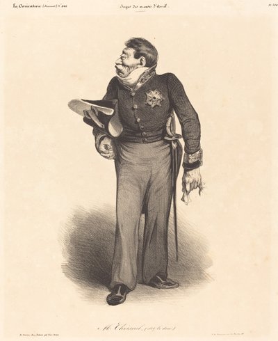 ŻE. Gabriel, książę Choiseul autorstwa Honoré Daumier