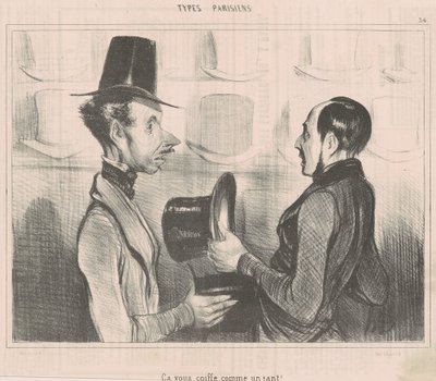 Pasuje jak ulał! autorstwa Honoré Daumier