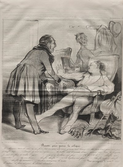 Caricaturana, płyta 72: Przepis na kolkę autorstwa Honoré Daumier