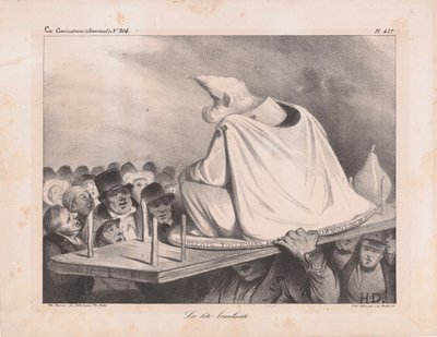 Karykatura Ludwika Filipa I 1773-1850, króla Francuzów, 1834. autorstwa Honoré Daumier