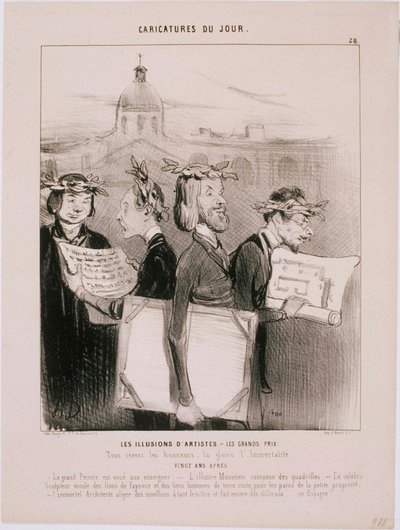 Karykatury dnia - iluzje artystów autorstwa Honoré Daumier